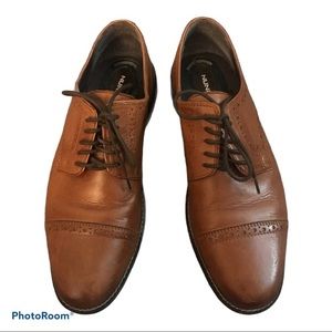Nunn Bush Norcross Cap Toe brown Oxford Sz 10m